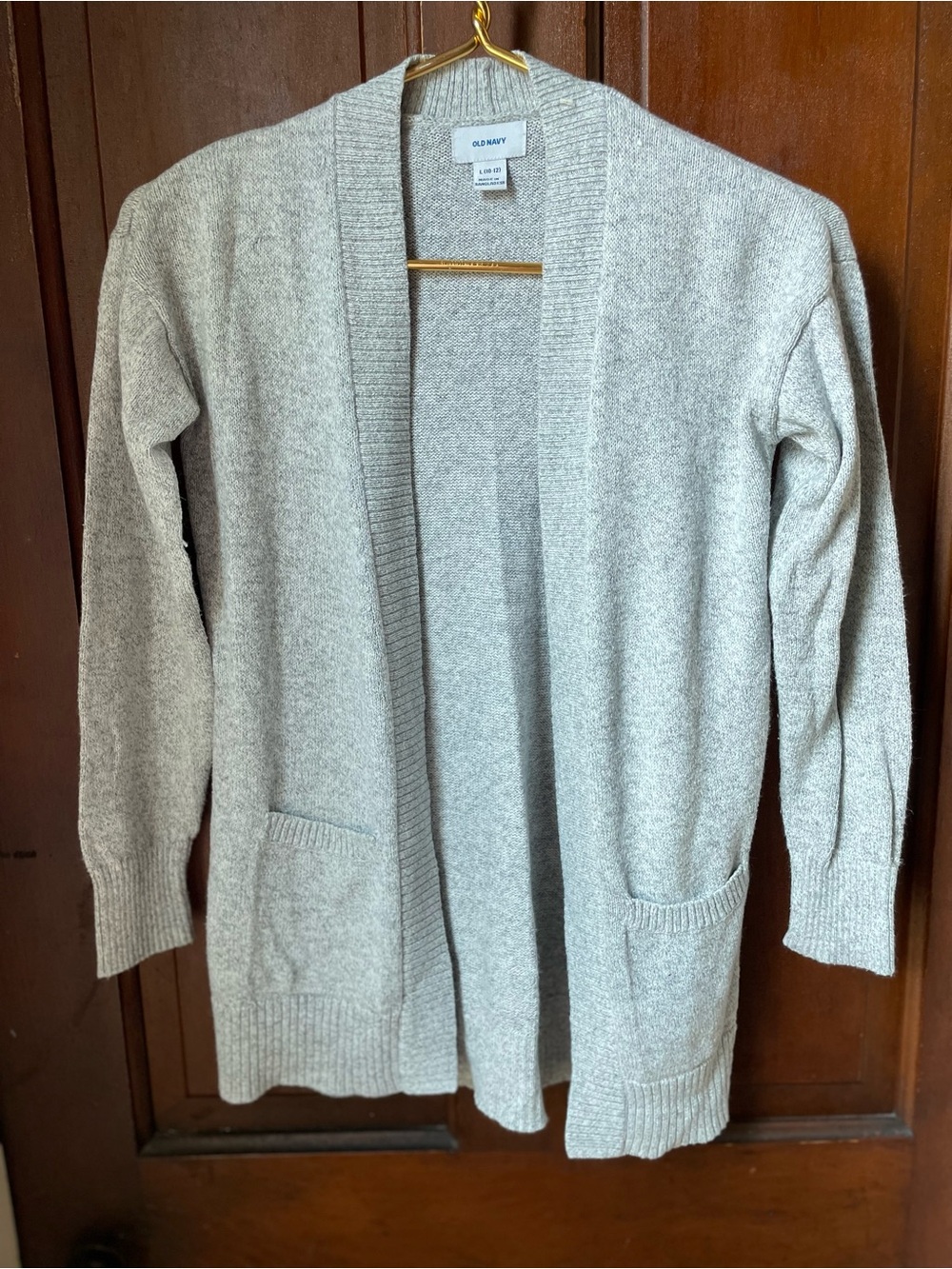 Old Navy girls large 10-12 gray cardigan